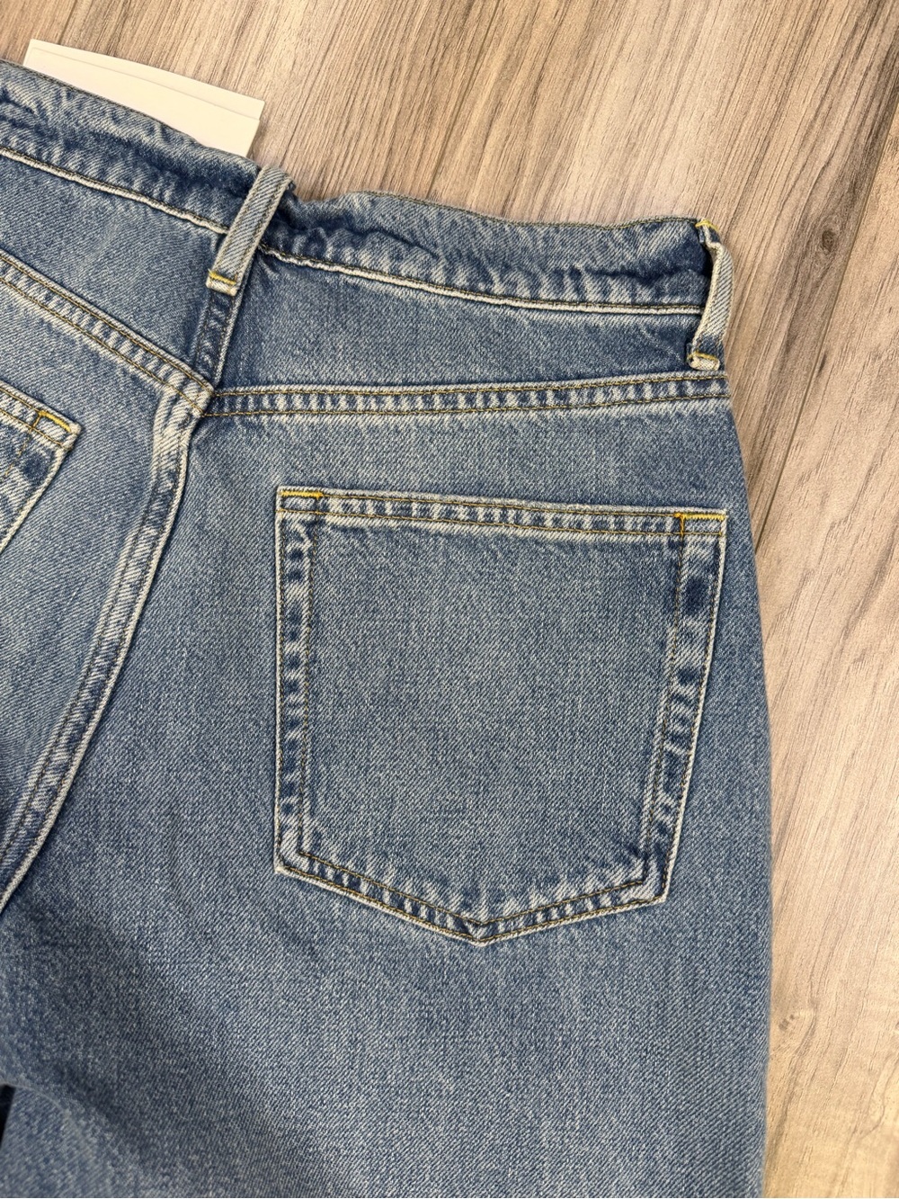 Buck Mason Ridge Twill Jet Set Jeans High Rise Wide Leg Denim Size 26 NEW - Picture 8 of 10